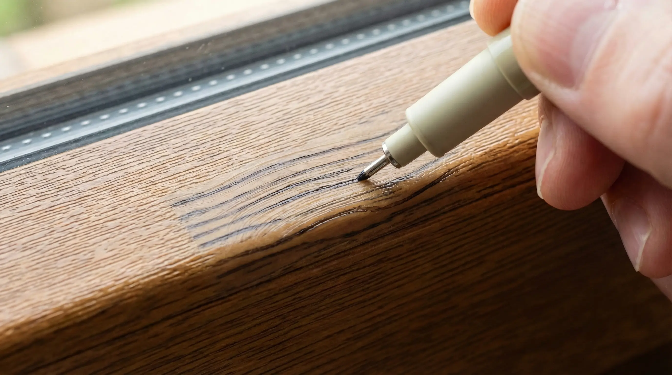 Punktowa renowacja okleiny Renolit